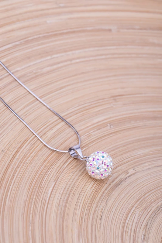 Swarovski disco clearance ball necklace