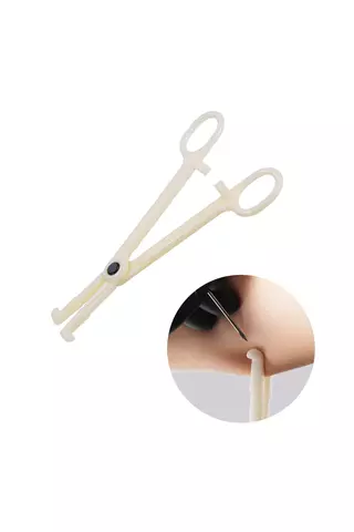 A & ONE Piercing Készítő Fogó Tű Nagyságú Réssel, Sterilizált Tasakban